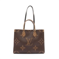 棕色 大原花 帆布 OnTheGo MM 兩用包【LOUIS VUITTON LV 路易威登】 M45321
