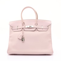 夢幻紫 Swift 牛皮 Birkin 35 柏金包 手提包 口K刻 銀釦【HERMES 愛馬仕】
