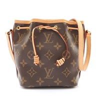 棕色 原花帆布 Nano Noe 水桶包 肩背包【LOUIS VUITTON LV 路易威登】 M41346