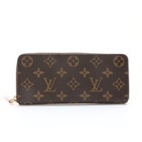 Clemence 拉鍊 長夾 棕色 原花帆布【LOUIS VUITTON LV 路易威登】 M61298