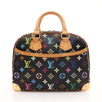 黑彩 原花帆布 鉚釘 Trouville 手提包【LOUIS VUITTON LV 路易威登】 M92662
