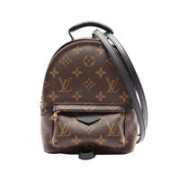 棕色 原花帆布 Palm Springs Mini 後背包【LOUIS VUITTON LV 路易威登】 M44873