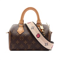 棕色 原花帆布 Speedy Bandouliere 20 兩用包【LOUIS VUITTON LV 路易威登】 M46222