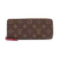 Clemence 拉鍊 長夾 棕色 原花帆布【LOUIS VUITTON LV 路易威登】 M60742