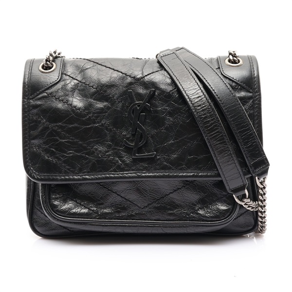 黑色 牛皮 Niki Baby 肩背包【SAINT LAURENT YSL 聖羅蘭】 633160