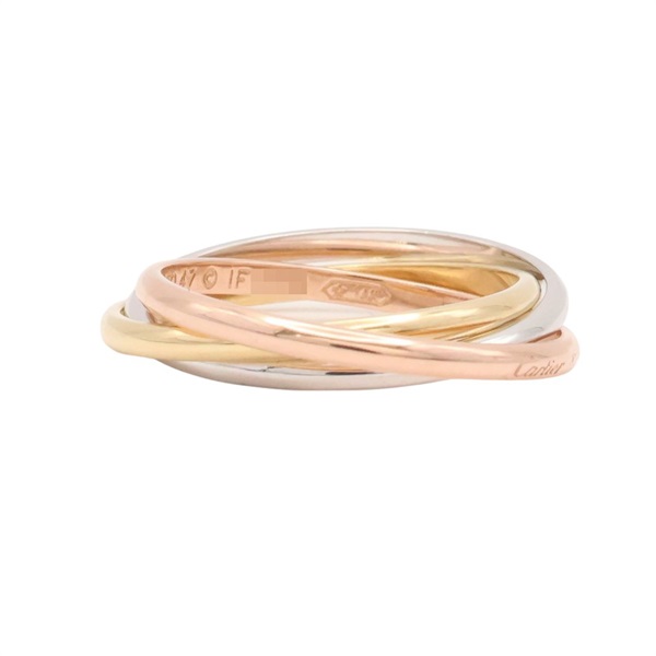 Trinity 三環戒指 18K 三色三金 47【Cartier 卡地亞】 B4088900