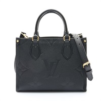 黑色 原花 牛皮 壓紋 Onthego PM 兩用包【LOUIS VUITTON LV 路易威登】 M45653