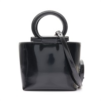 黑色 漆皮 Gancini Mini 兩用包【Salvatore Ferragamo 費拉格慕】 220957