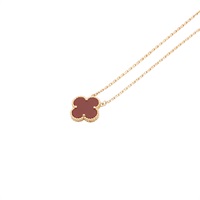 Vintage Alhambra 項鍊 18K黃金 紅玉隨【Van Cleef & Arpels 梵克雅寶 】 VCARD38500