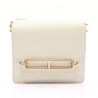 Roulis Mini 肩背包 Evercolor 牛皮 白色 金釦 Z刻【HERMES 愛馬仕】 H070510CP