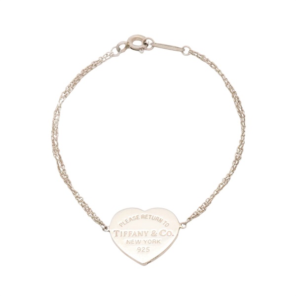 Heart Tag Double Chain 心牌 手鍊 925純銀【Tiffany & Co 蒂芬妮】