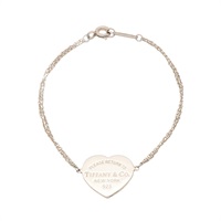 Heart Tag Double Chain 心牌 手鍊 925純銀【Tiffany & Co 蒂芬妮】