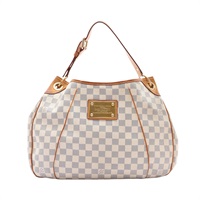 Galliera PM 肩背包 白色 棋盤格帆布【LOUIS VUITTON LV 路易威登】 N55215