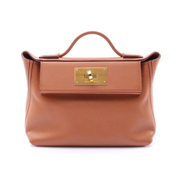 24/24 两用包 金棕色 Evercolor/Swift牛皮 Z刻 金扣【HERMES 愛馬仕】 H082153CC