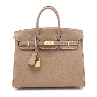大象灰 Togo牛皮 Birkin 25 柏金包 手提包 Z刻 金扣【HERMES 愛馬仕】 H041344CC