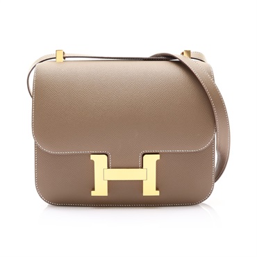 Constance 24 康康包 肩背包 大象灰 Epsom牛皮 Z刻 金釦【HERMES 愛馬仕】 H056341CC