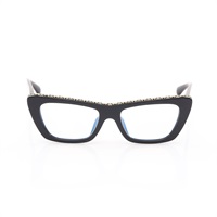 黑色 膠框 Cat Eye 平光眼鏡【CHANEL 香奈兒】 CH3480SA