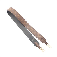 棕色 原花 PVC塗層帆布 背帶【LOUIS VUITTON LV 路易威登】 J02288