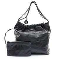 黑色 牛皮 CHANEL 22 肩背包【CHANEL 香奈兒】 AS3260