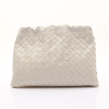 白色 牛皮 Dustbag 肩背包【BOTTEGA VENETA BV 寶緹嘉】 796728