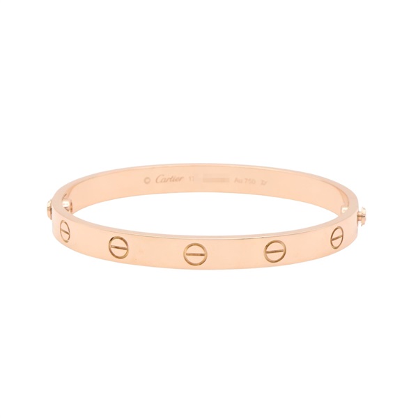 Cartier 卡地亞 Love 手環 #17 18K玫瑰金 B6067517
