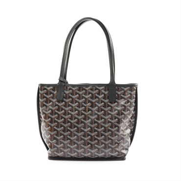 黑色 Goyardine 帆布 Anjou Mini 雙面 手提包【GOYARD 高雅德】 ANJOUSMINCG01TY01P