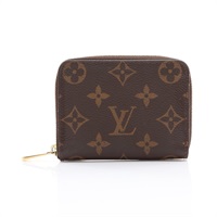 棕色 原花帆布 拉鍊 零錢包【LOUIS VUITTON LV 路易威登】 M60067