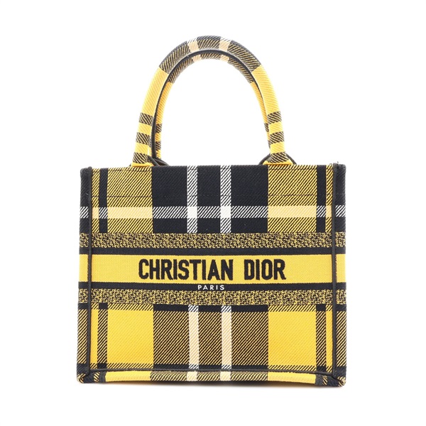 Small Book 手提包 黃色 帆布【Dior 迪奧】