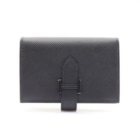 HERMES 愛馬仕 Bearn Mini Monochrome 二折短夾 黑色 Epsom牛皮 U刻