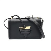 LOEWE 羅威 Barcelona 肩背包 黑色 牛皮