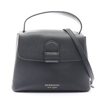 BURBERRY 巴寶莉 Camberley Top Handle 兩用包 黑色 House Check 牛皮 4061171