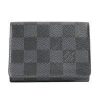LOUIS VUITTON LV 路易威登 Enveloppe Carte De Visite 卡夾 名片夾 黑色 棋盤格帆布 N63338