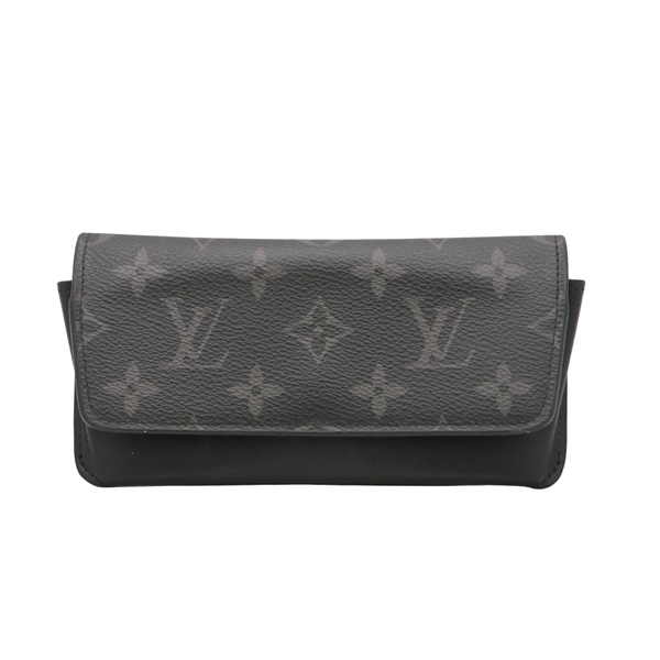 LOUIS VUITTON LV 路易威登 眼鏡盒 黑色 原花 PVC塗層帆布 G10296 G10296