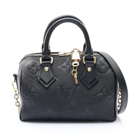 LOUIS VUITTON LV 路易威登 Speedy Bandouliere 20 兩用包 黑色 原花壓紋 牛皮 M58953