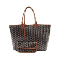 GOYARD 高雅德 Saint Louis PM 肩背包 棕色 Goyardine 帆布 STLOUIPMLTY