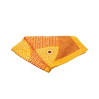 HERMES 愛馬仕 Poisson Natte 沙灘巾 黃/橘色 棉布 H103567M