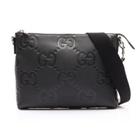 GUCCI 古馳 JUMBO 兩用包 黑色 壓紋牛皮 696009