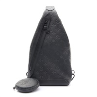LOUIS VUITTON LV 路易威登 Duo Slingbag 胸包 黑色 原花壓紋牛皮 M21890