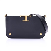 TOD'S 托德斯 T Timeless 肩背包 黑色 牛皮