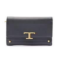 TOD'S 托德斯 T Timeless 中夾 黑色 羊皮