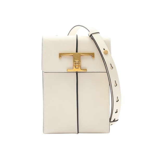 TOD'S 托德斯 T Timeless 肩背包 手機包 白色 牛皮