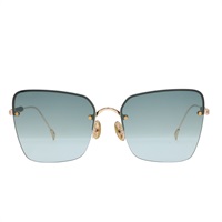 TOD'S 托德斯 Rimless Square 太陽眼睛 無框 藍色鏡片