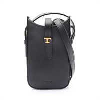 TOD'S 托德斯 T Timeless Phone Holder 手機包 黑色 牛皮