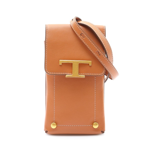 TOD'S 托德斯 T Timeless 肩背包 棕色 牛皮