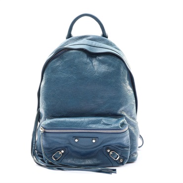 Balenciaga 巴黎世家 Classic City 後背包 藍色 羊皮 453212