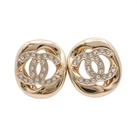CHANEL 香奈兒 CC 針式耳環 金屬