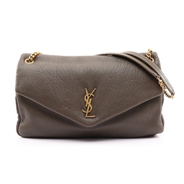 SAINT LAURENT YSL 聖羅蘭 肩背包 麝香綠 羊皮 777399
