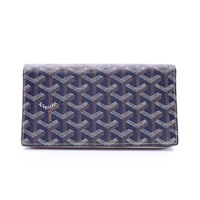 GOYARD 高雅德 Richelieu 釦式長夾 藍色 PVC塗層帆布 RICHE2PMLTY