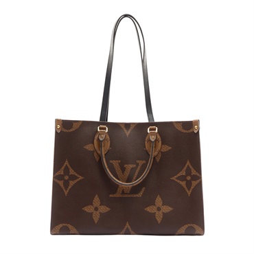LOUIS VUITTON LV 路易威登 OnTheGo MM 兩用包 棕色 原花帆布 M45321