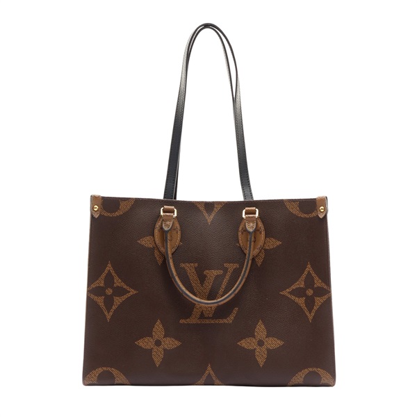 LOUIS VUITTON LV 路易威登 OnTheGo MM 兩用包 棕色 原花帆布 M45321
